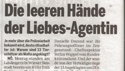 Die leeren Hände der Liebesagentin (Österreich 14.12.2010)